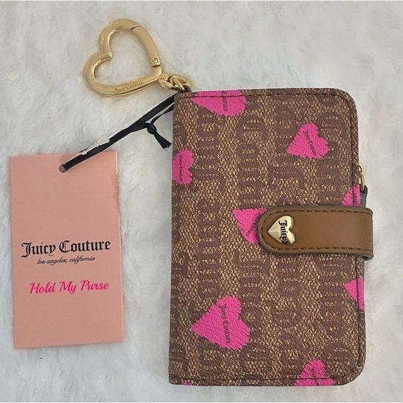 Juicy Couture Follow Your Heart Tab Card Bag Keychain or Backpack Wallet NWT - Picture 4 of 8